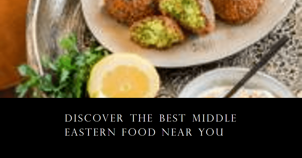 Plate of falafel with parsley, lemon half, and a bowl of tahini sauce on a textured surface.