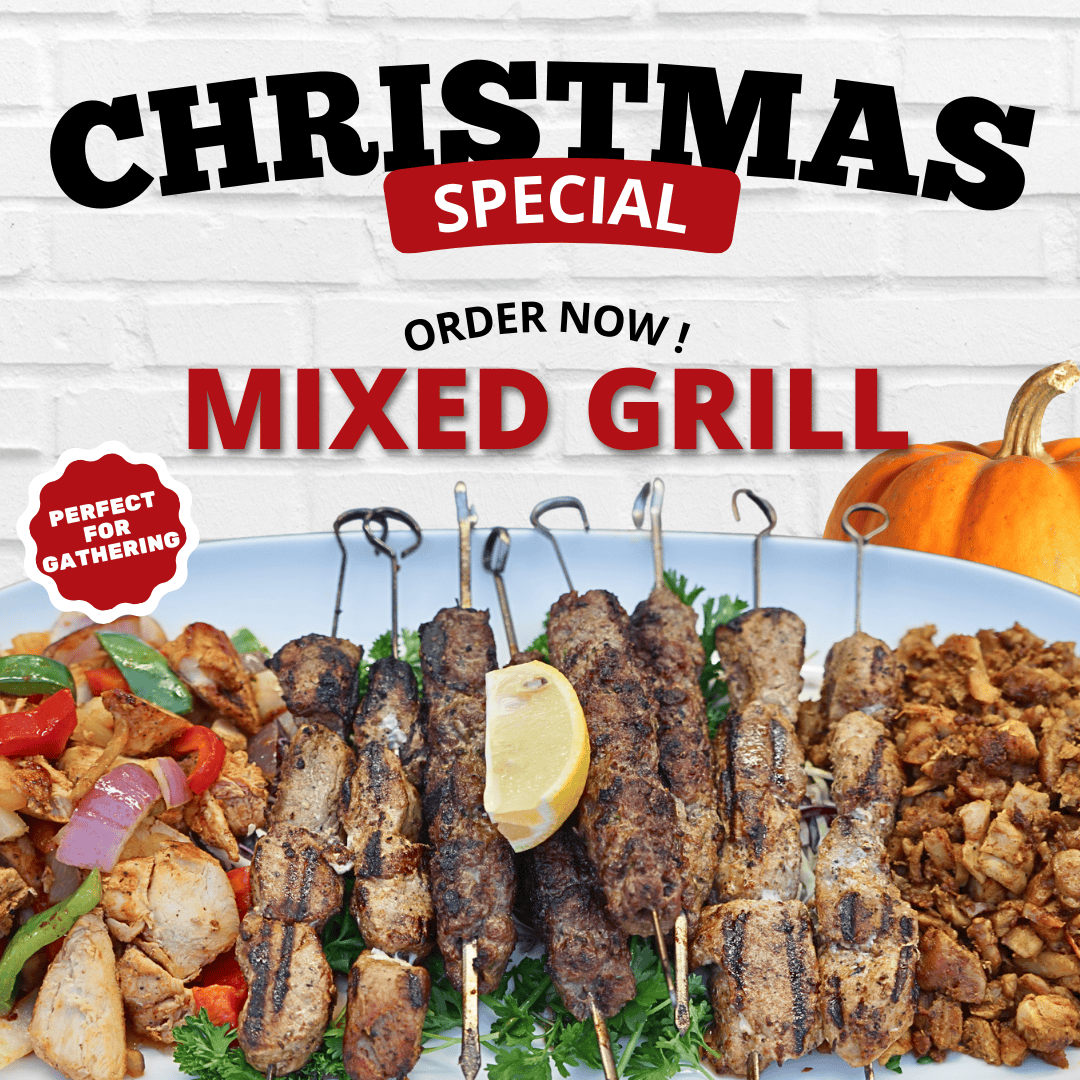 Montfort Mediterranean grill restaurant Christmas special
