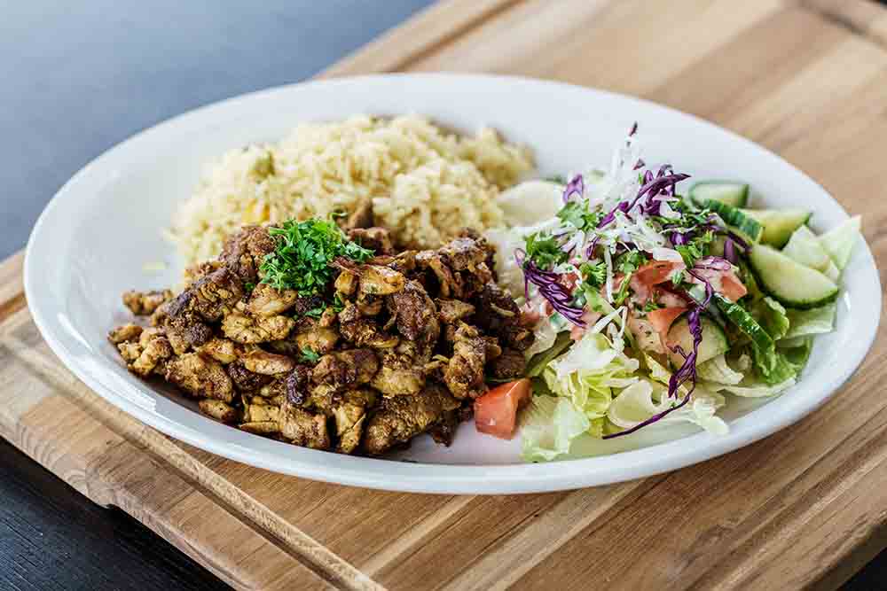 Chicken shawarma pita