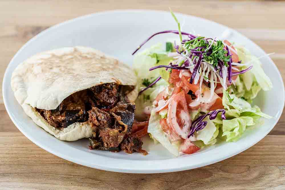 eggplant in pita